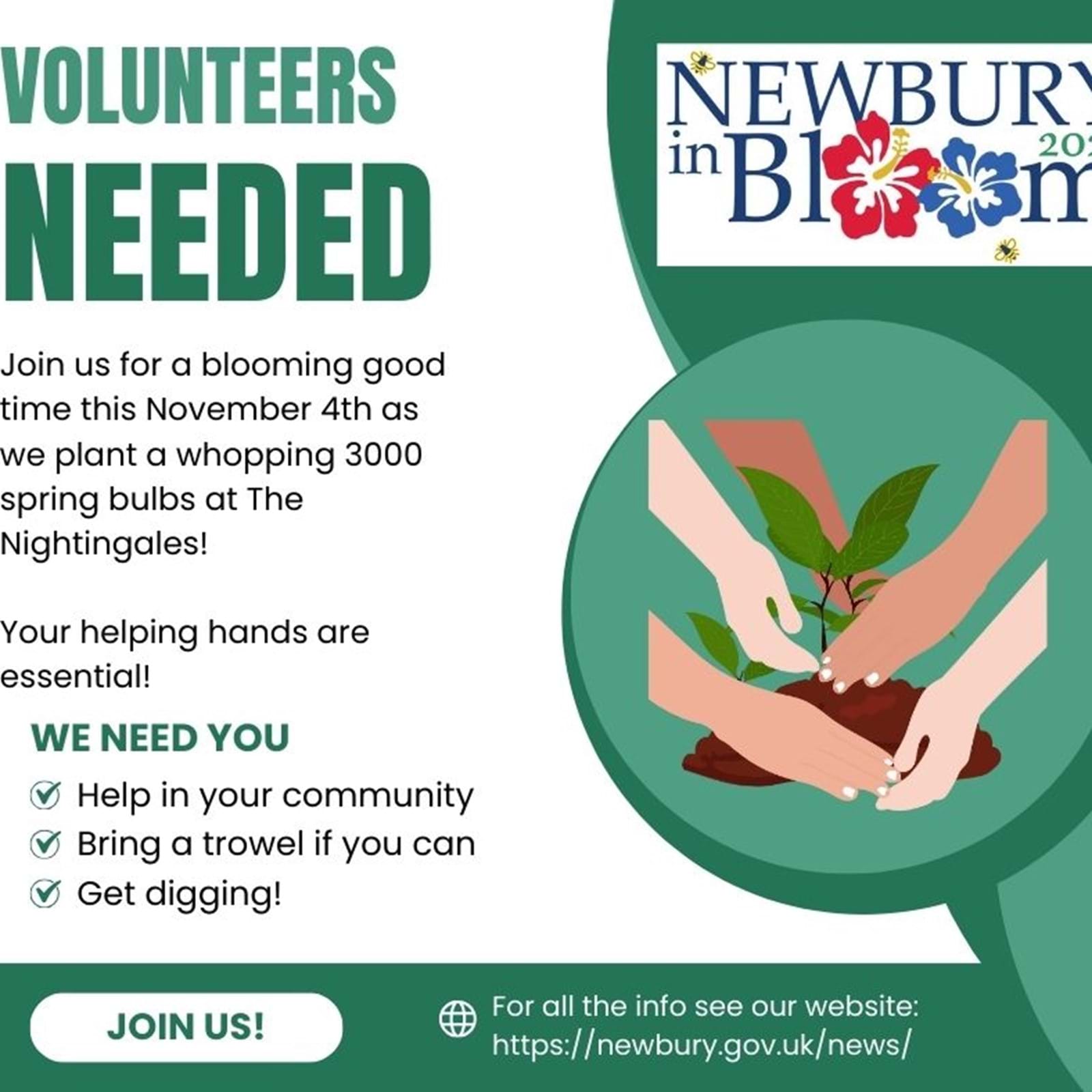 Bulb Planting Nightingales (Facebook Post)