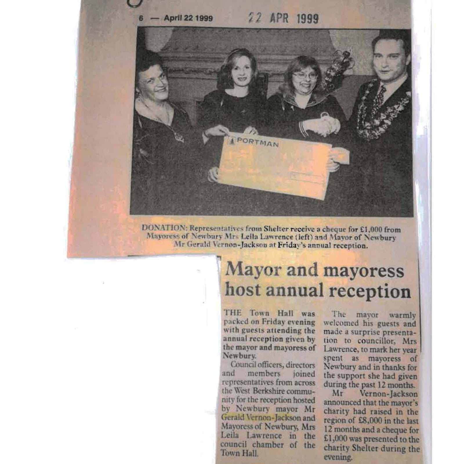 1999 Mayor's Annual Reception (JPEG)