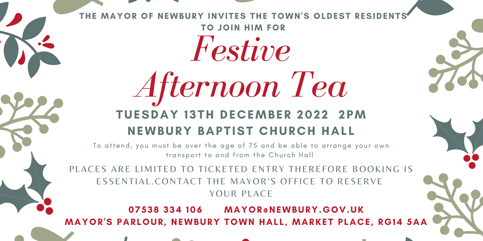 Festive Afternoon Tea Poster