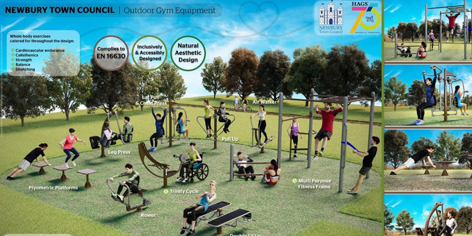 Artists Impression VP Outdoor Fitness Equipment