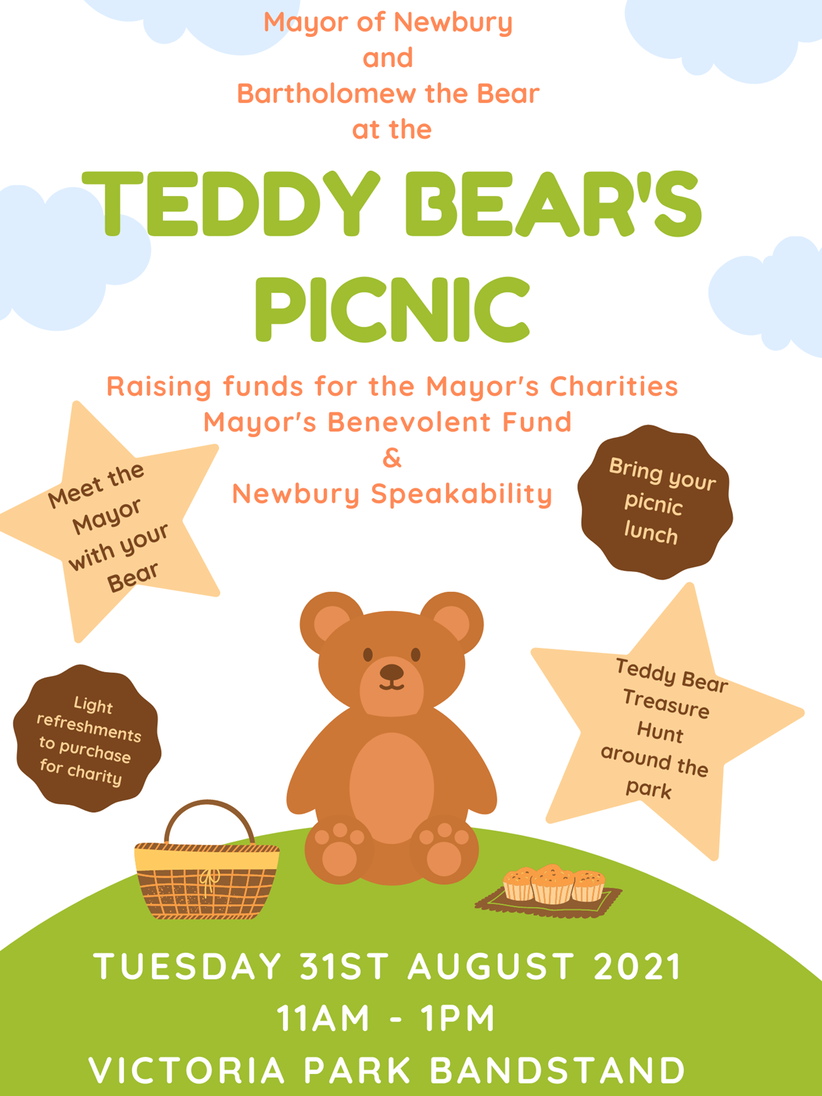 BRING YOUR TEDDY FOR A DAY OUT IN THE PARK AND MEET THE MAYOR!
