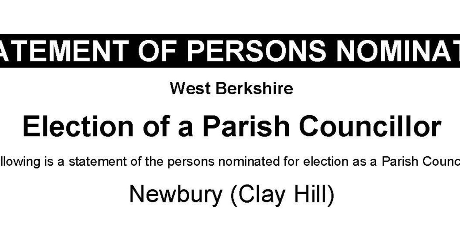 SOPN Newbury Clay Hill